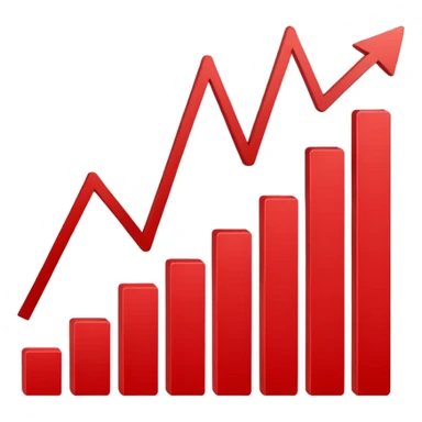 grafico a la baja sticker