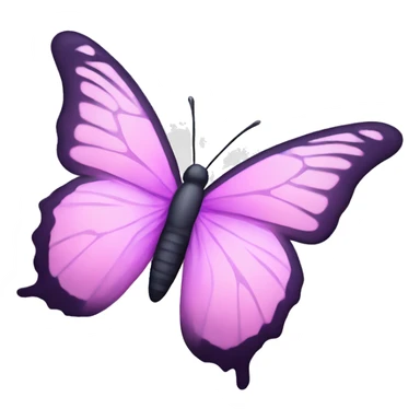 Butterfly in light purple and pink sticker