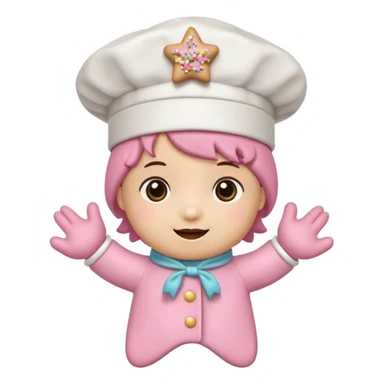 oso Carita feliz

Mejillas rosadas

Sprinkles en forma de estrellitas

Patitas pequeñas y redonditas

Un gorrito de chef mini

Expresiones cambiantes (feliz, sorprendido, emocionado) sticker