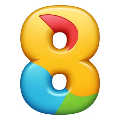 number 400, bold, clear, expressive, colorful sticker