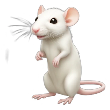 Albino Rat Full Body sticker