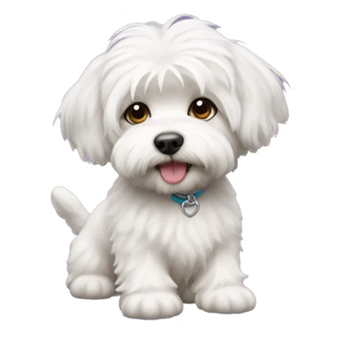 Dog bichon havanese girl sticker