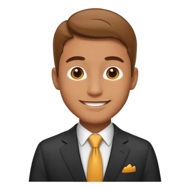 hazme un emoji que le este ayudando a una empresa a dejar de perder tiempo en tareas repetitivas y empezar a centrarse en lo que realmente importa: crecer. y que sea un hombre el emoji sticker