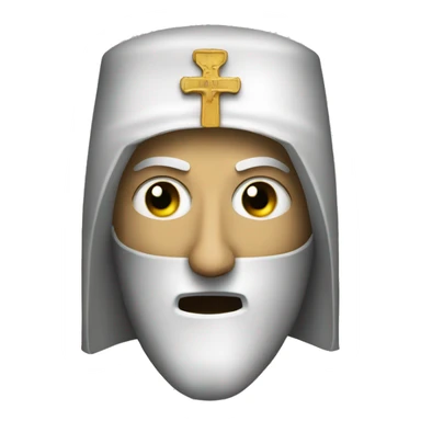 Baldwin IV of Jerusalem a crusader mask sticker
