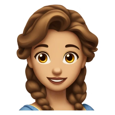 Belle beauty and the beast sticker