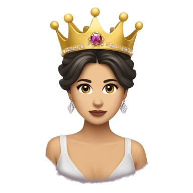 selena gomez with crown sticker