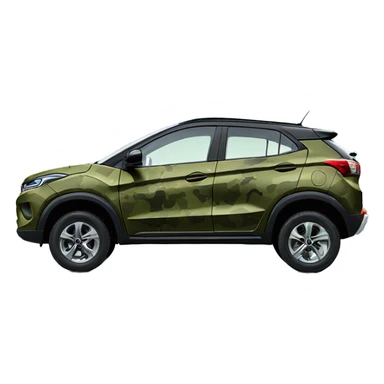 Tata nexon camo green car side view sticker