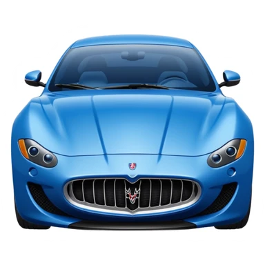 Blue Maserati sticker