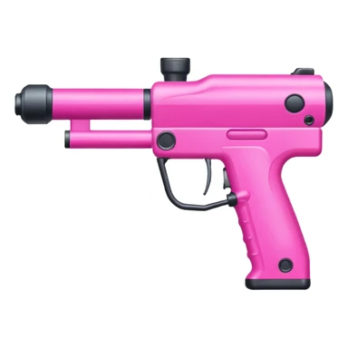 paintball gun pink colorful sticker