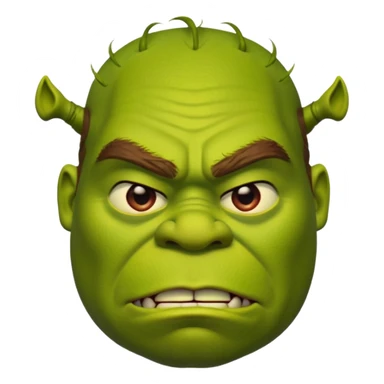 шрек злиться sticker