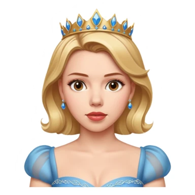 Scarlett Johansson in a princess dres sticker