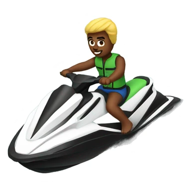 make me man on jet ski sticker