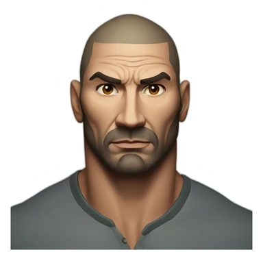 actor dave bautista serious sticker