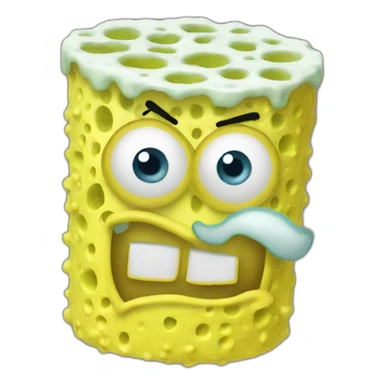 sponge bob filter sticker