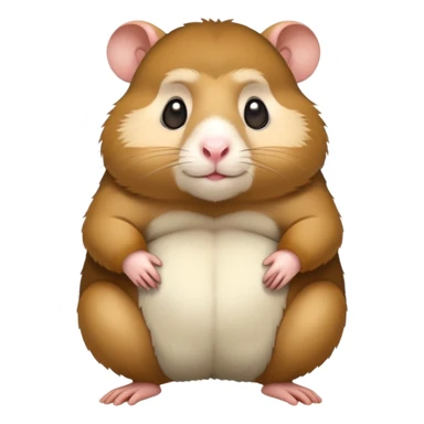cartoon full body hamster, and add muse of gorilla sticker