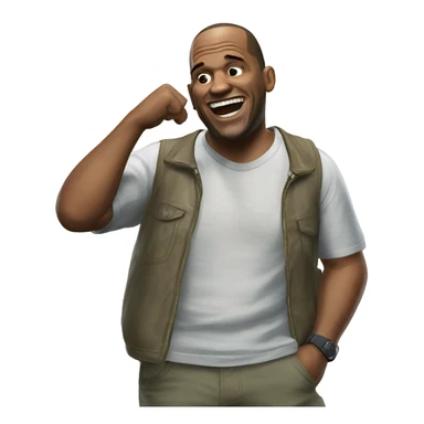 Gta v franklin laughing  sticker