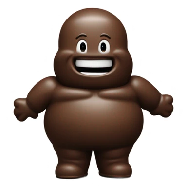 Michelin man made of chocolate sticker