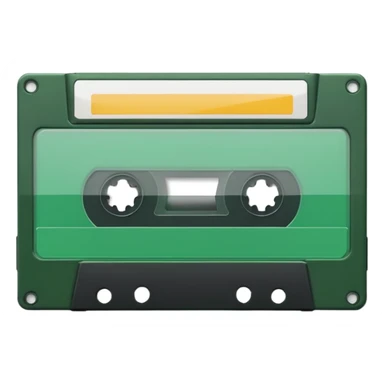 green video cassette sticker