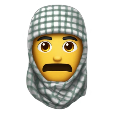 iron man wearing keffiyeh sticker