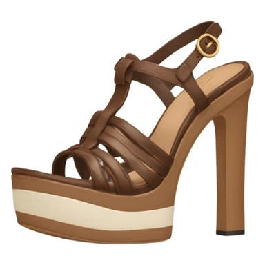 Platform Gucci sandals brown  sticker