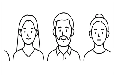 Create avatars in a similar style but with different variations, outline avatar sticker