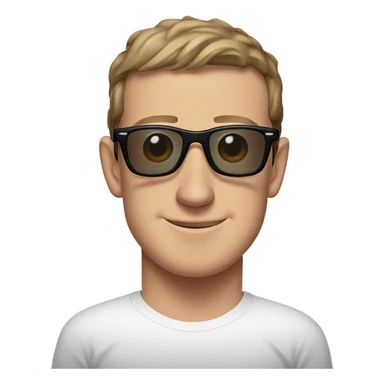 Mark Zuckerberg wearing Ray-Ban’s sticker