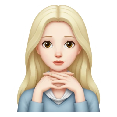 women with her hands around her neck sticker