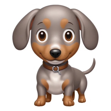 Dapple weenie dog sticker