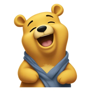 Pooh bear giving hug sticker