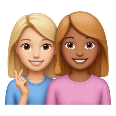 2 Besties g girls sticker