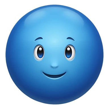 Blue Ball with MB written on it sticker