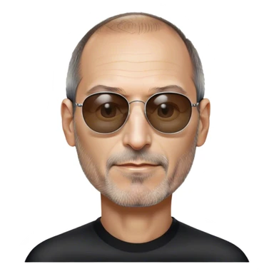 Steve Jobs using sunglasses  sticker
