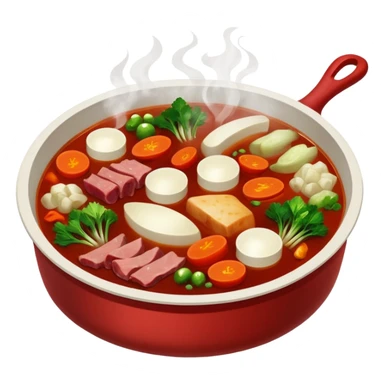 Two flavour hotpot sticker