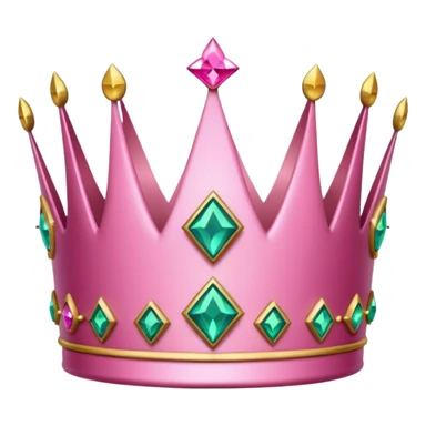 Crown little pink sticker