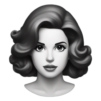 Lana Del Rey “Ultraviolence” letter emoji in black and white sticker