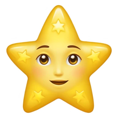 Real star shape face and body sticker