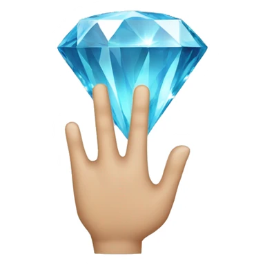 diamond hand sticker