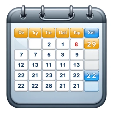 online booking schedule sticker