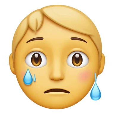 simple emoji icon, not a sticker,
single compact symbol,
simplified human face with small tears,
second simplified face nearby showing support,
very minimal emotion,
readable at 32x32 pixels,
flat pastel colors, thick outline,
transparent background, no gradients sticker