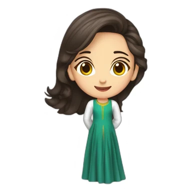 Jannat Zubair Rahmani standing sticker