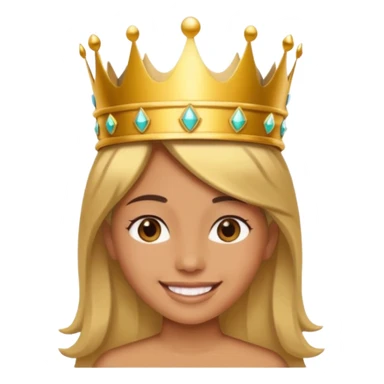 Una persona enamorado y con una corana sticker