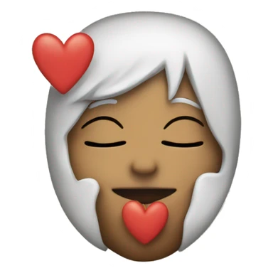 kiss with peace sign sticker