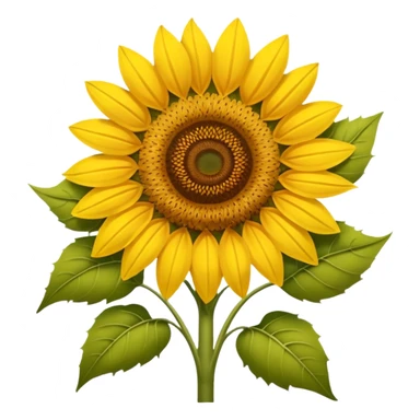 Noo, i want sunflower 🌻.  Just like this. With browner center. And without green sleaves. Much more browner center of the flower please
 sticker