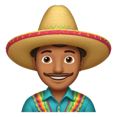 1900's mexican man sticker