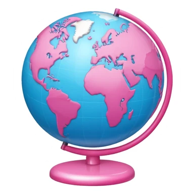 mix light pink dark pink and white girly globe with WWW in big letters under it.
It looks like an internet bar icon. sticker