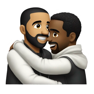 Drake and diddy hugging sticker