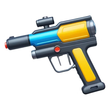 paintball gun multicolor sticker