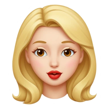 Girl kiss and wink sticker