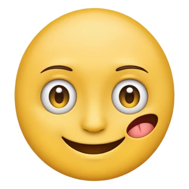 I want to create an emoji in that image we can see both Sad and happy feeling simultaneously sticker