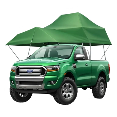 Green Ford Ranger Pick Up truck sticker